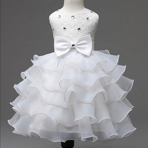 Wedding Flower Girl Bridal Party Princess Pageant Dress - Size 4 Kids